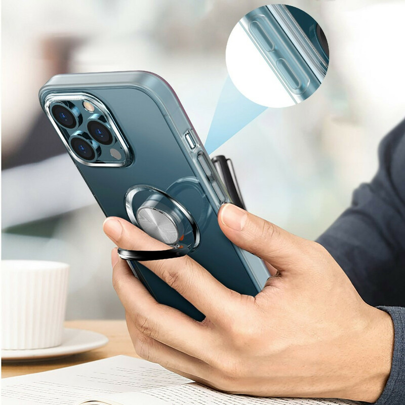 Coque iPhone 13 Pro Transparente avec Anneau-Support Coque iPhone 13 Pro Transparente avec Anneau-Support