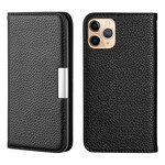 Flip Cover iPhone 13 Pro Simili Cuir Litchi Ultra Chic