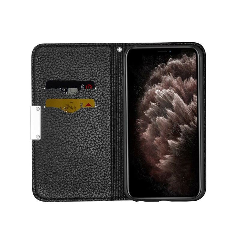 Flip Cover iPhone 13 Pro Simili Cuir Litchi Ultra Chic Flip Cover iPhone 13 Pro Simili Cuir Litchi Ultra Chic