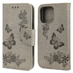 Housse iPhone 13 Pro Splendides Papillons à Lanière Housse iPhone 13 Pro Splendides Papillons à Lanière