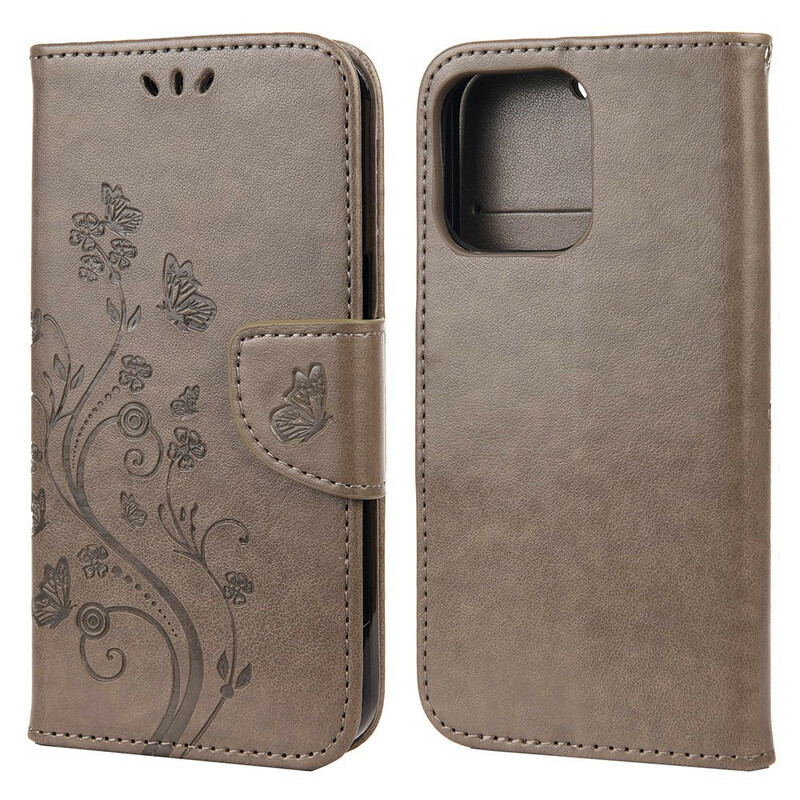Housse iPhone 13 Pro Florale à Lanière Housse iPhone 13 Pro Florale à Lanière