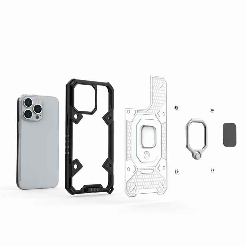 Coque iPhone 13 Pro Nid d'Abeille avec Anneau Coque iPhone 13 Pro Nid d'Abeille avec Anneau