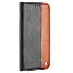 Flip Cover iPhone 13 Pro Bicolore Effet Cuir Flip Cover iPhone 13 Pro Bicolore Effet Cuir