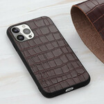 Coque iPhone 13 Pro Véritable Cuir Texture Crocodile Coque iPhone 13 Pro Véritable Cuir Texture Crocodile
