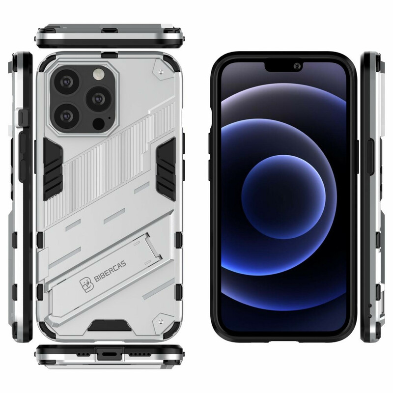 Coque iPhone 13 Pro Support Amovible Deux Positions Mains Libres Coque iPhone 13 Pro Support Amovible Deux Positions Mains Libres