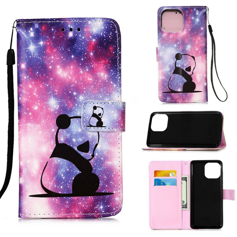 Housse iPhone 13 Pro Max Panda Galaxie Housse iPhone 13 Pro Max Panda Galaxie