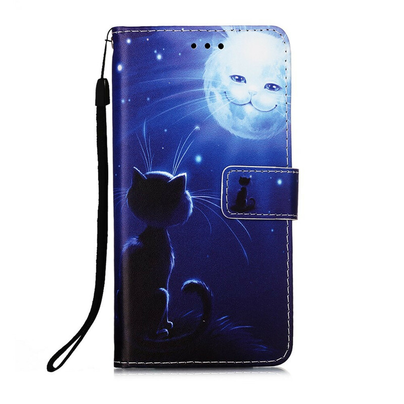 Housse iPhone 13 Pro Max Chat au Clair de Lune Housse iPhone 13 Pro Max Chat au Clair de Lune