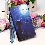 Housse iPhone 13 Pro Max Chat au Clair de Lune Housse iPhone 13 Pro Max Chat au Clair de Lune