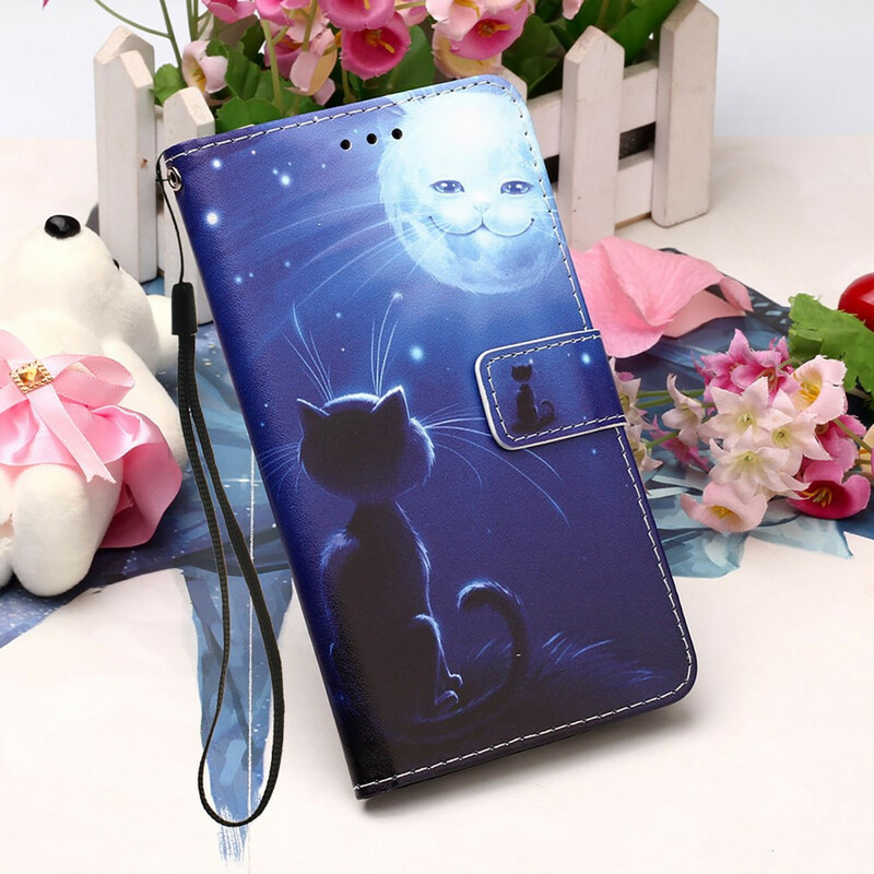 Housse iPhone 13 Pro Max Chat au Clair de Lune Housse iPhone 13 Pro Max Chat au Clair de Lune