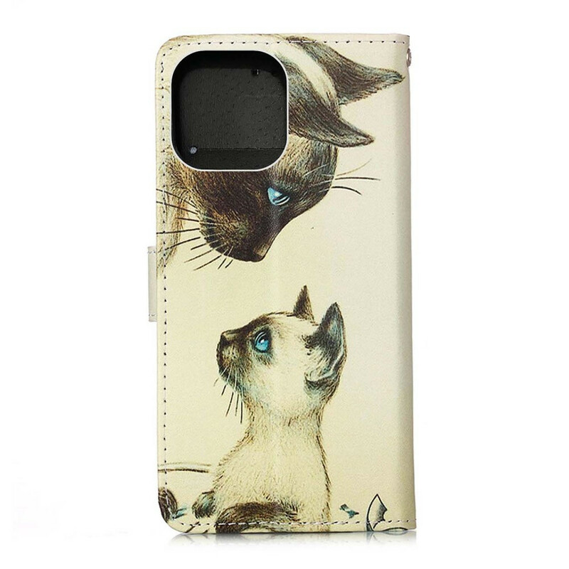 Housse iPhone 13 Pro Max Chaton et Maman Housse iPhone 13 Pro Max Chaton et Maman