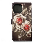 Housse iPhone 13 Pro Max Roses Dorées