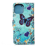 Housse iPhone 13 Pro Max Love Butterflies à Lanière