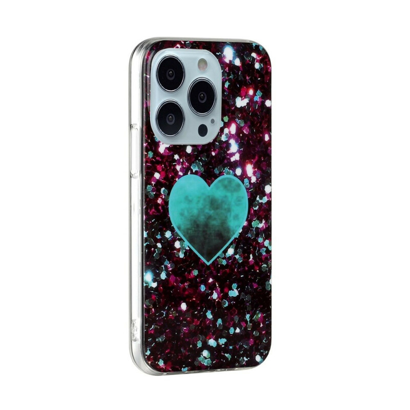 Coque iPhone 13 Pro Marbre Paillettes Coque iPhone 13 Pro Marbre Paillettes