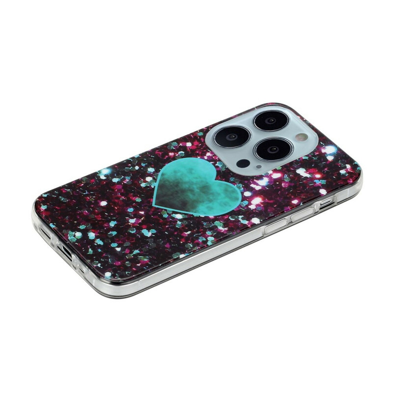 Coque iPhone 13 Pro Marbre Paillettes Coque iPhone 13 Pro Marbre Paillettes