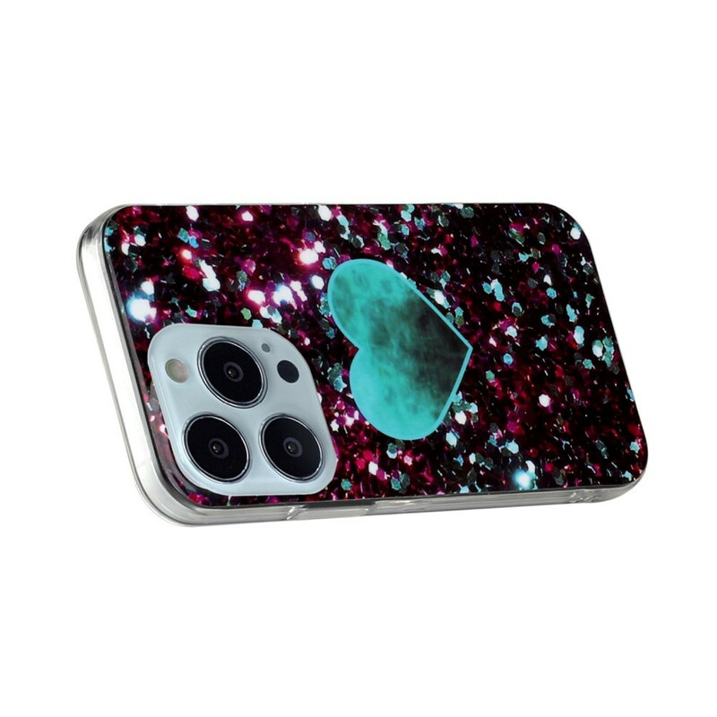 Coque iPhone 13 Pro Marbre Paillettes Coque iPhone 13 Pro Marbre Paillettes