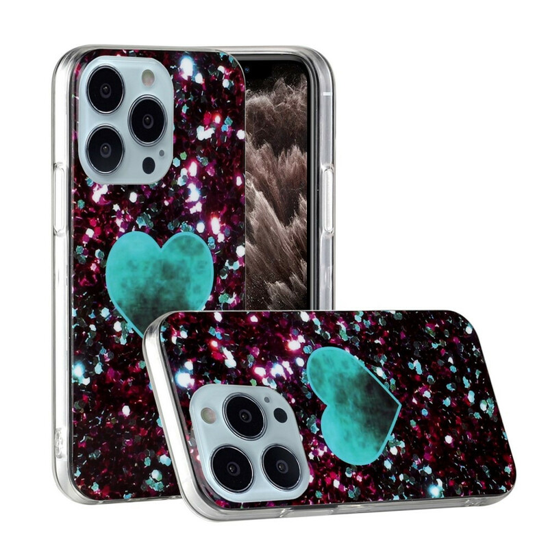 Coque iPhone 13 Pro Marbre Paillettes Coque iPhone 13 Pro Marbre Paillettes