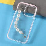 Coque iPhone 13 Pro Silicone Bracelet Perles