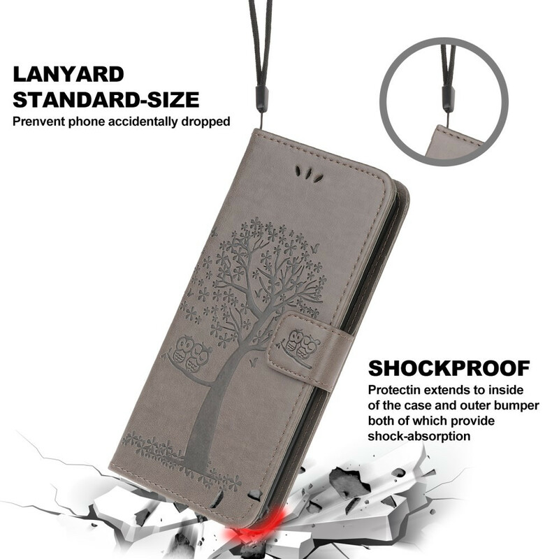 Housse iPhone 13 Pro Arbre et Hiboux à Lanière Housse iPhone 13 Pro Arbre et Hiboux à Lanière