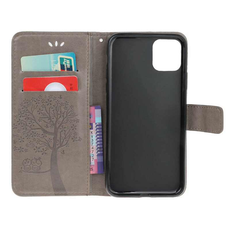 Housse iPhone 13 Pro Arbre et Hiboux à Lanière Housse iPhone 13 Pro Arbre et Hiboux à Lanière