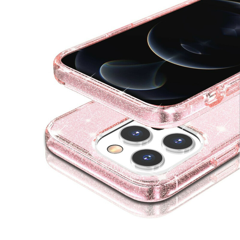 Coque iPhone 12 Pro Transparente Paillettes