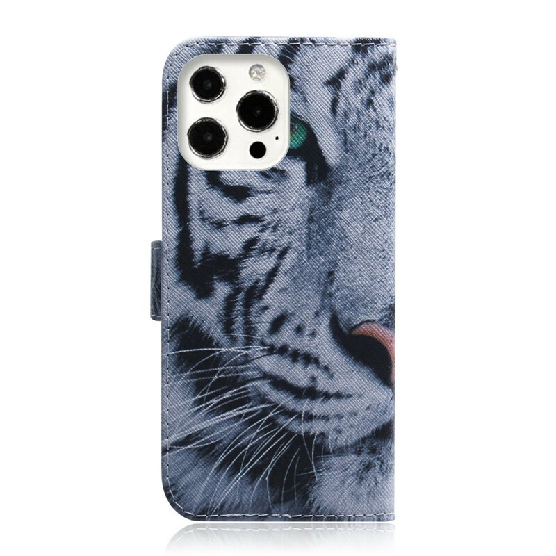 Housse iPhone 13 Pro Max Face de Tigre
