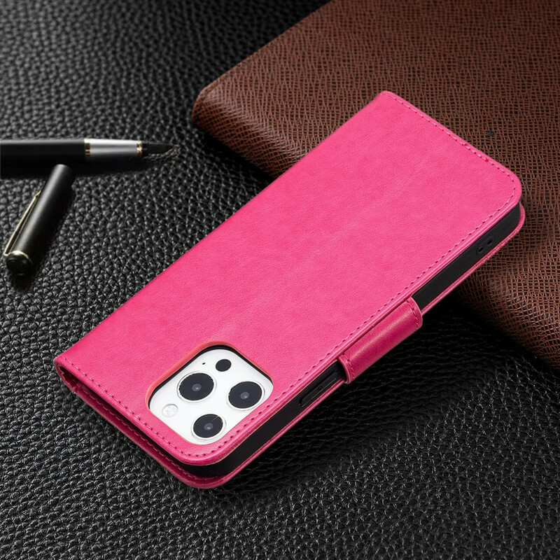 Housse iPhone 13 Pro Papillons Imprimés à Lanière