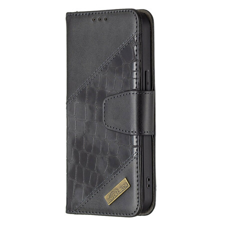Housse iPhone 13 Pro Effet Peau de Crocodile Classique