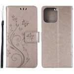 Housse iPhone 13 Pro Fleurs Graphiques à Lanière Housse iPhone 13 Pro Fleurs Graphiques à Lanière