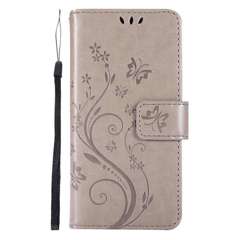 Housse iPhone 13 Pro Fleurs Graphiques à Lanière Housse iPhone 13 Pro Fleurs Graphiques à Lanière