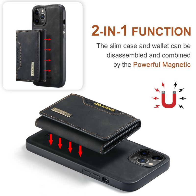 Coque iPhone 13 Pro Porte-Cartes Détachable DG.MING Coque iPhone 13 Pro Porte-Cartes Détachable DG.MING