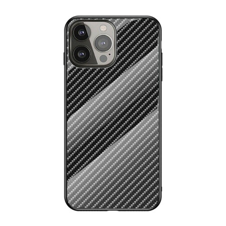 Coque iPhone 13 Pro Verre Trempé Fibre Carbone