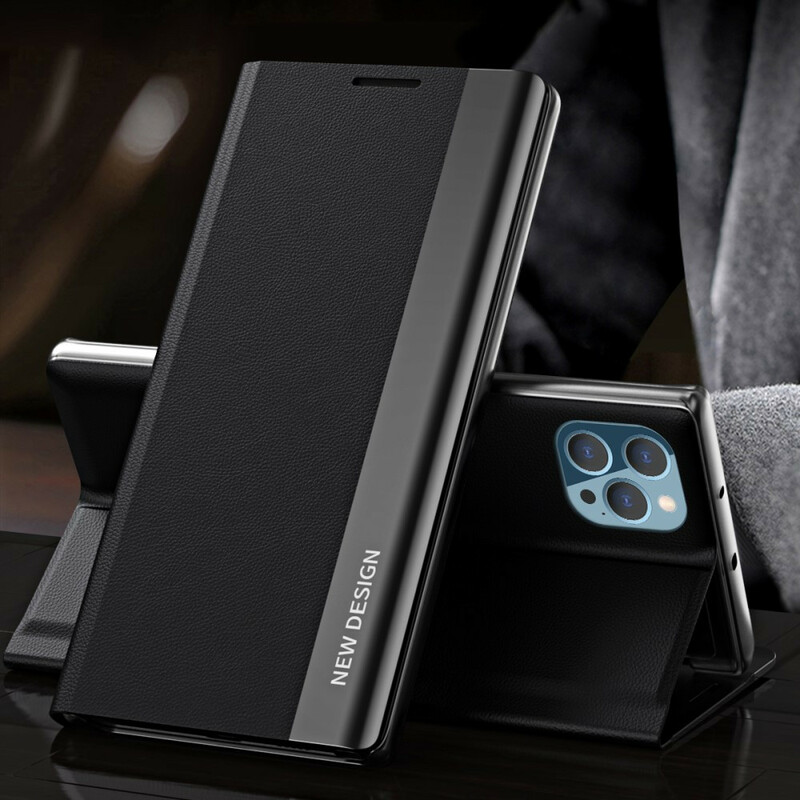 Flip Cover iPhone 13 Pro Simili Cuir Litchi Fermoir Magnétique Flip Cover iPhone 13 Pro Simili Cuir Litchi Fermoir Magnétique