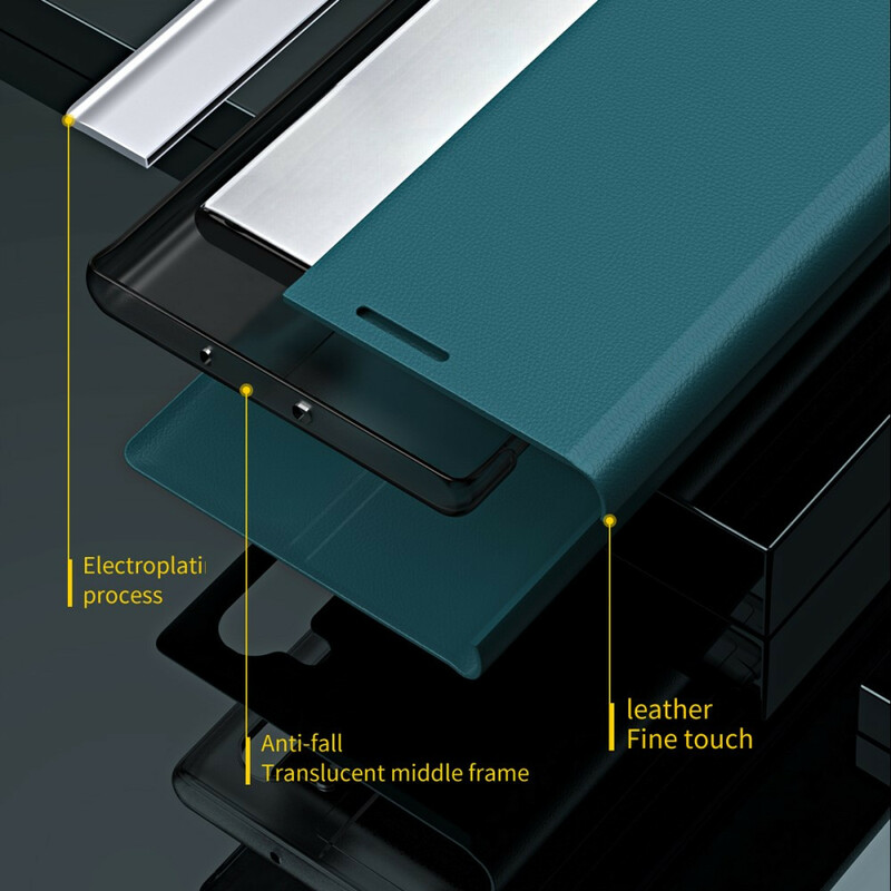 Flip Cover iPhone 13 Pro Simili Cuir Litchi Fermoir Magnétique Flip Cover iPhone 13 Pro Simili Cuir Litchi Fermoir Magnétique