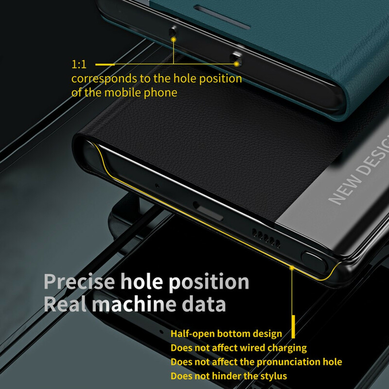 Flip Cover iPhone 13 Pro Simili Cuir Litchi Fermoir Magnétique Flip Cover iPhone 13 Pro Simili Cuir Litchi Fermoir Magnétique
