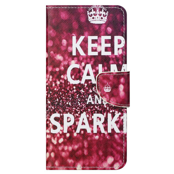 Housse iPhone 13 Pro Max Keep Calm and Sparkle