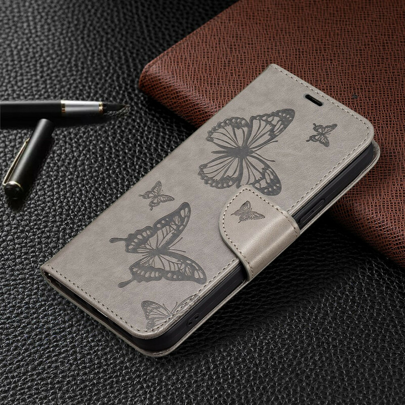 Housse iPhone 13 Pro Max Papillons et Rabat Oblique