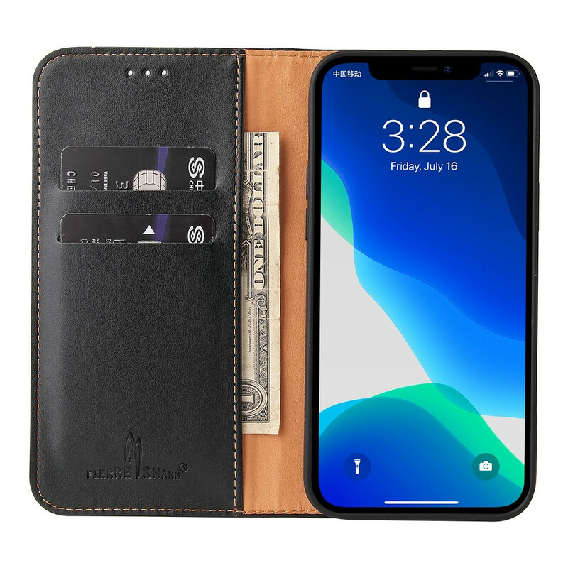 Flip Cover iPhone 13 Pro Simili Cuir Sobriété Flip Cover iPhone 13 Pro Simili Cuir Sobriété