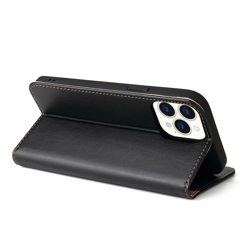 Flip Cover iPhone 13 Pro Simili Cuir Sobriété Flip Cover iPhone 13 Pro Simili Cuir Sobriété