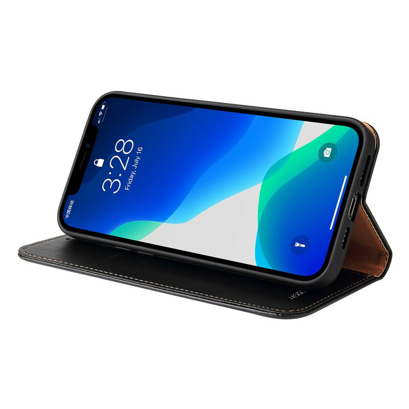 Flip Cover iPhone 13 Pro Simili Cuir Sobriété Flip Cover iPhone 13 Pro Simili Cuir Sobriété