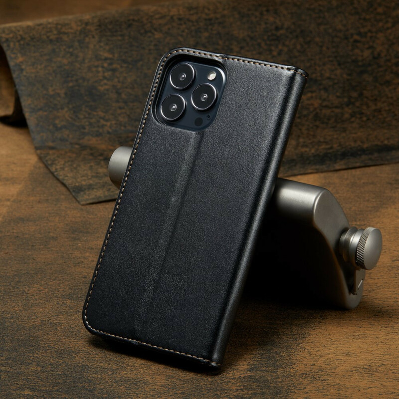 Flip Cover iPhone 13 Pro Simili Cuir Sobriété Flip Cover iPhone 13 Pro Simili Cuir Sobriété