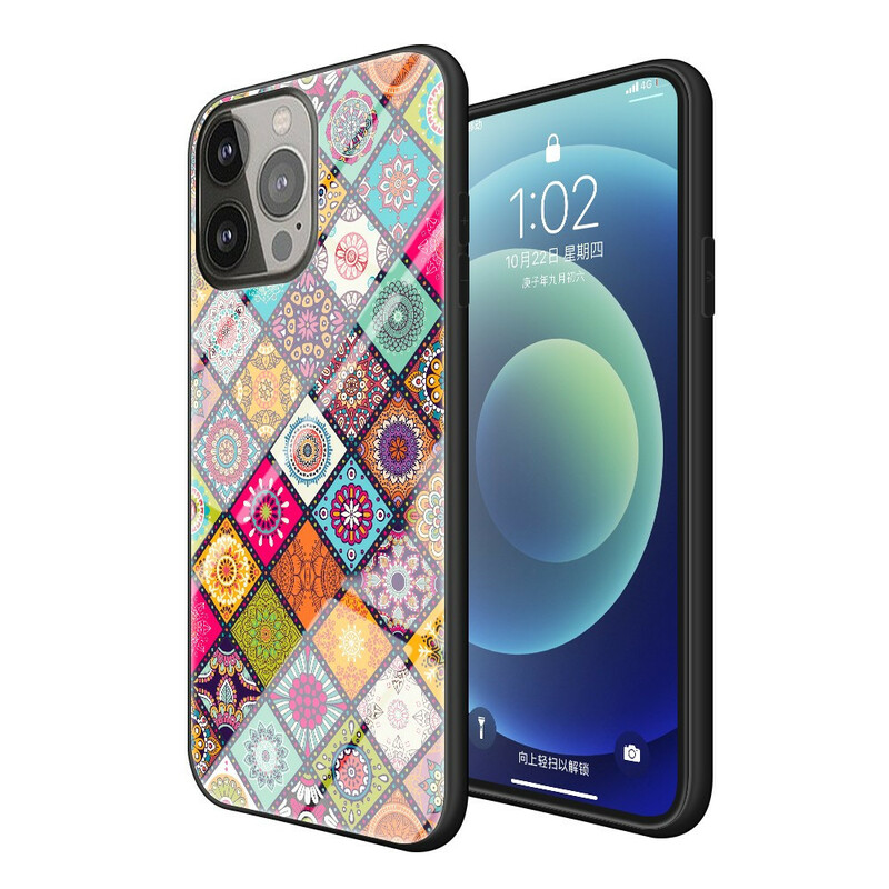 Coque iPhone 13 Pro Support Magnétique Patchwork