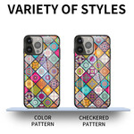 Coque iPhone 13 Pro Support Magnétique Patchwork