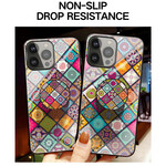 Coque iPhone 13 Pro Support Magnétique Patchwork Coque iPhone 13 Pro Support Magnétique Patchwork