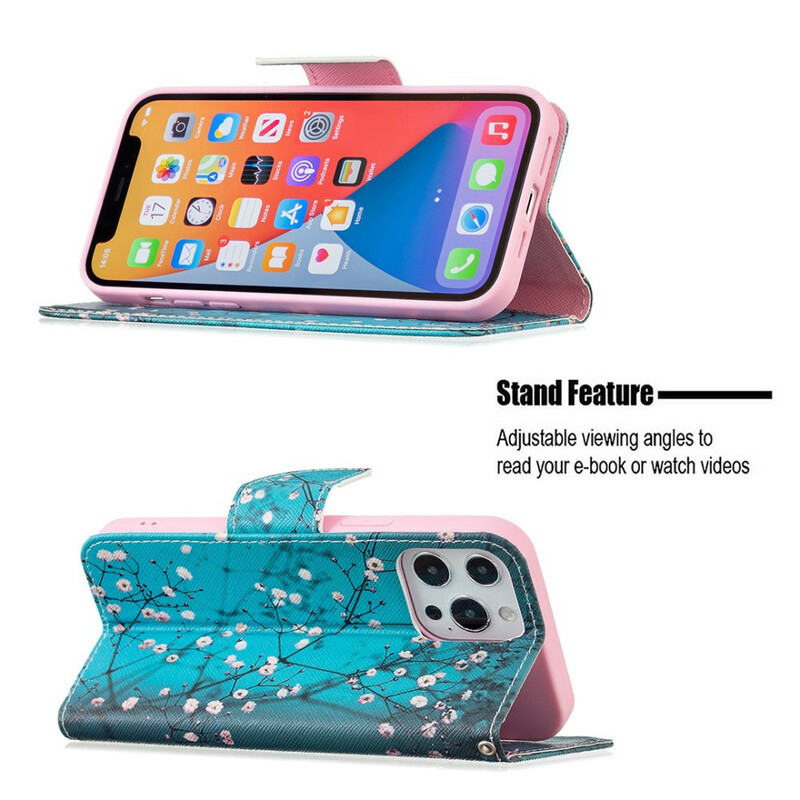 Housse iPhone 13 Pro Max Brancche Fleurie Housse iPhone 13 Pro Max Brancche Fleurie