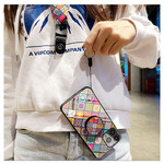 Coque iPhone 13 Pro Support Magnétique Patchwork Coque iPhone 13 Pro Support Magnétique Patchwork