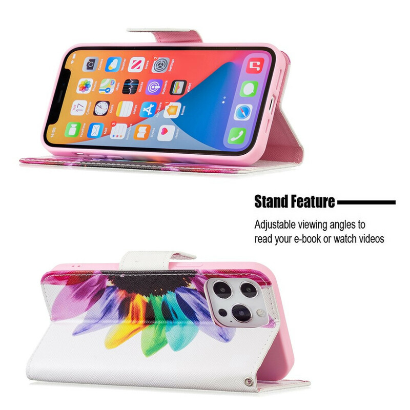 Housse iPhone 13 Pro Max Fleur Aquarelle Housse iPhone 13 Pro Max Fleur Aquarelle