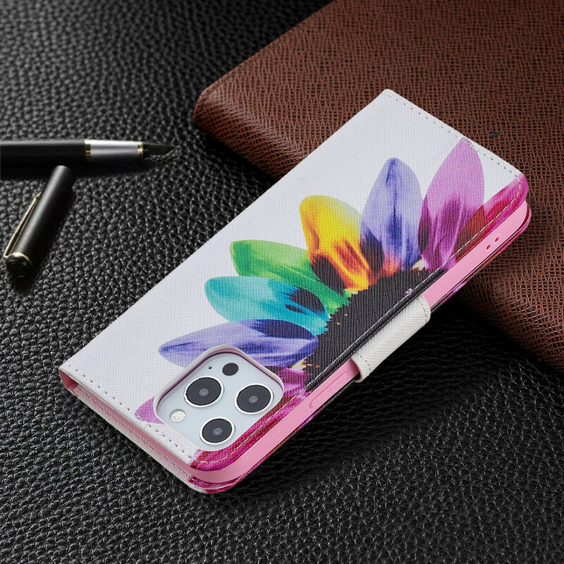 Housse iPhone 13 Pro Max Fleur Aquarelle Housse iPhone 13 Pro Max Fleur Aquarelle
