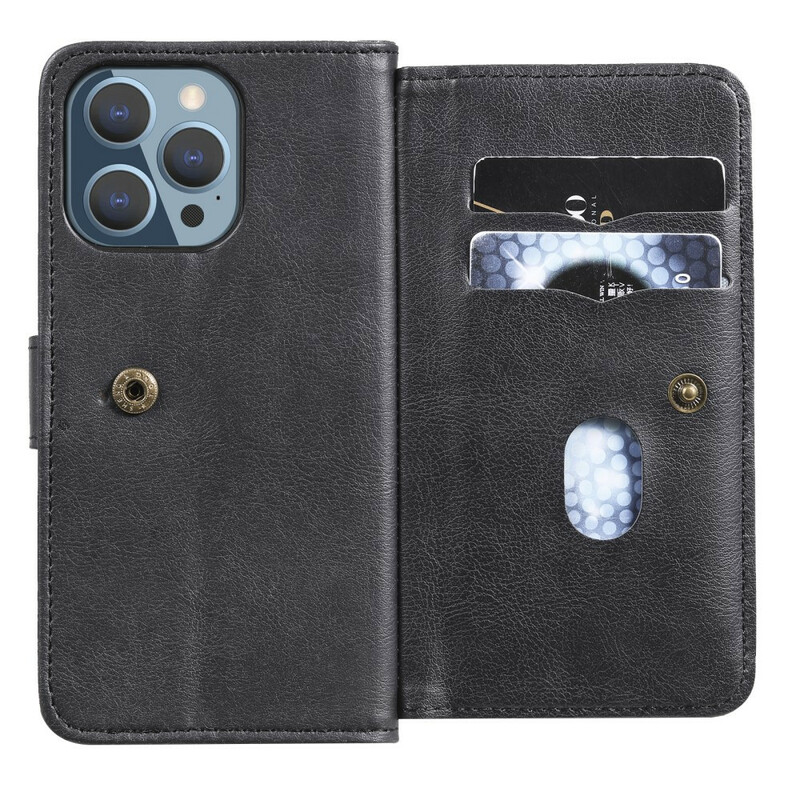 Housse iPhone 13 Pro Multi-fonctions 10 Porte-Cartes Housse iPhone 13 Pro Multi-fonctions 10 Porte-Cartes