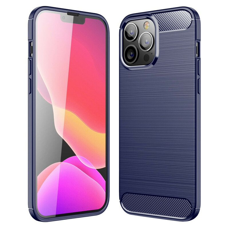 Coque iPhone 13 Po Max Fibre Carbone Brossée Coque iPhone 13 Po Max Fibre Carbone Brossée