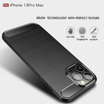 Coque iPhone 13 Po Max Fibre Carbone Brossée Coque iPhone 13 Po Max Fibre Carbone Brossée